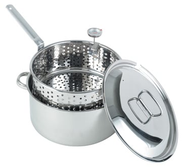 Stainless Steel 10-Qt. Pot with Basket and Lid