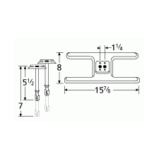 Sterling H Shape SS Twin Burner & Venture Kit-10502-70301