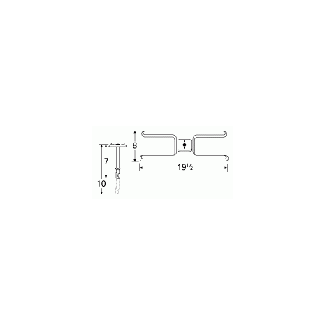Hardwick H Shape Single SS Burner & Venture Kit-10201-70401